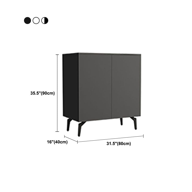 Stone Top Sideboard Contemporary Sideboard with Door and Drawer for Dining Room Clearhalo 'buffet_sideboard' 'Buffets & Sideboards' 'furn' 'furn_buffet_sideboard' 'Furniture' 'Kitchen & Dining Furniture' 5544637
