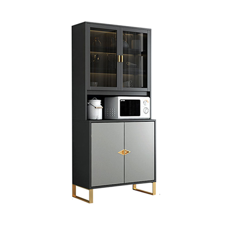 Sideboard in legno ingegnerizzato contemporaneo con porta e cassetto per la cucina