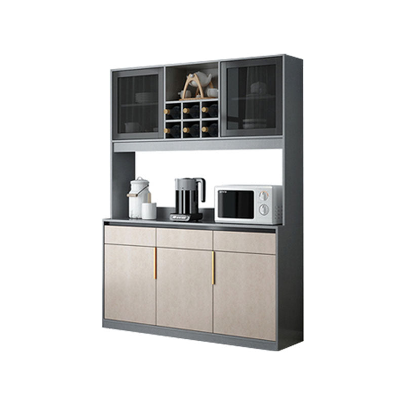 Sideboard in legno ingegnerizzato contemporaneo con porta e cassetto per la cucina