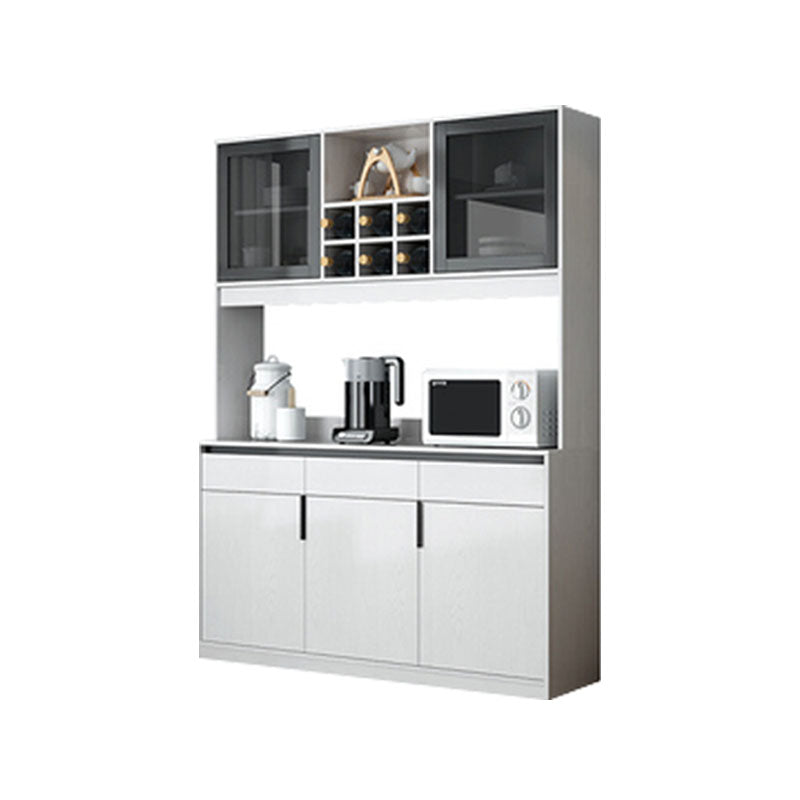 Sideboard in legno ingegnerizzato contemporaneo con porta e cassetto per la cucina