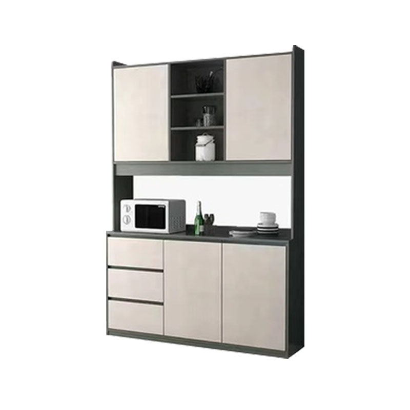 Sideboard in legno ingegnerizzato contemporaneo con porta e cassetto per la cucina