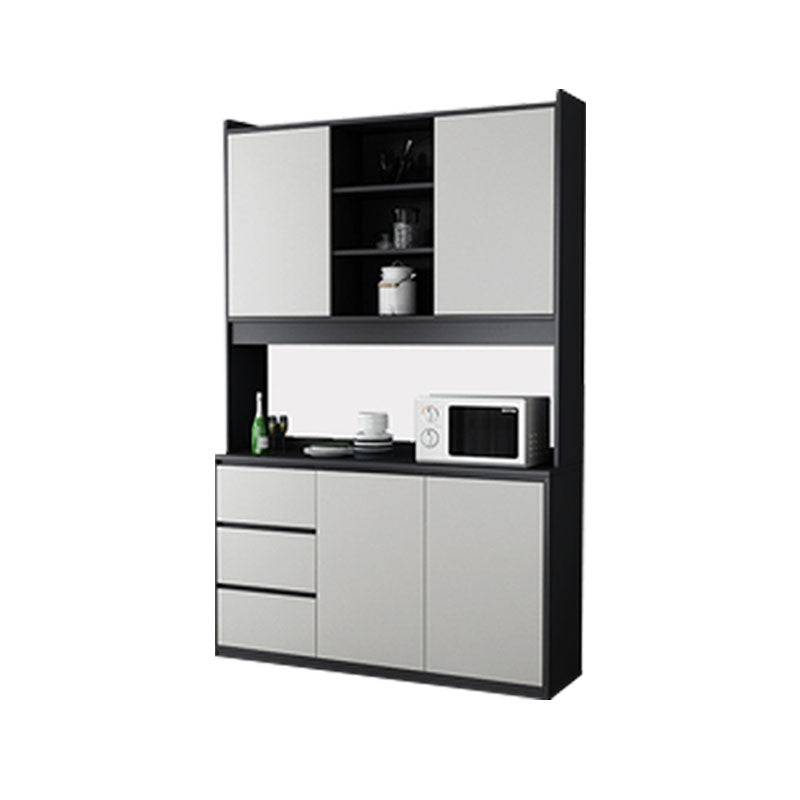 Sideboard in legno ingegnerizzato contemporaneo con porta e cassetto per la cucina