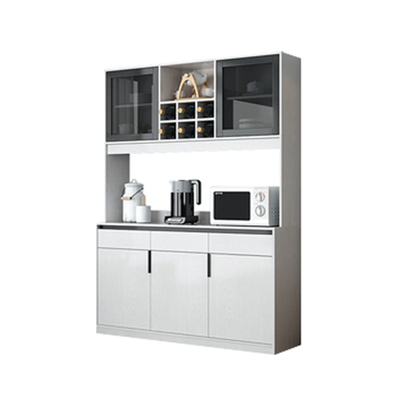 Sideboard in legno ingegnerizzato contemporaneo con porta e cassetto per la cucina