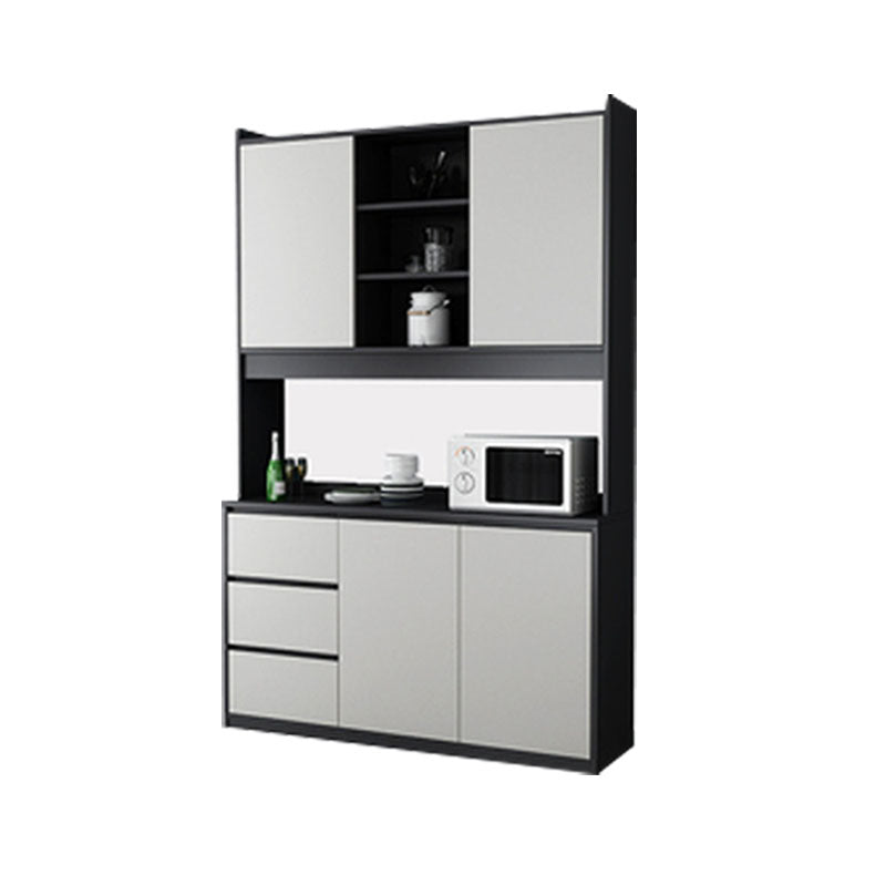 Sideboard in legno ingegnerizzato contemporaneo con porta e cassetto per la cucina