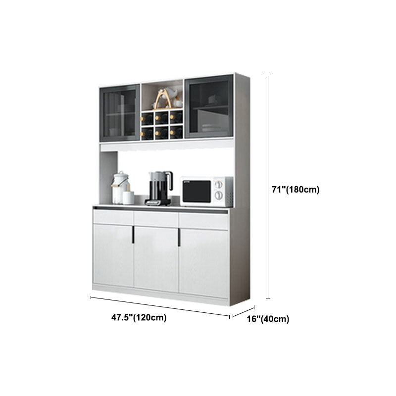 Sideboard in legno ingegnerizzato contemporaneo con porta e cassetto per la cucina