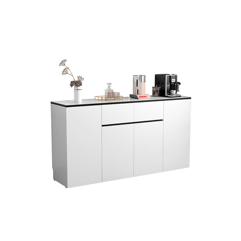 Sideboard di pietra di pietra moderna bianca con porta per la cucina