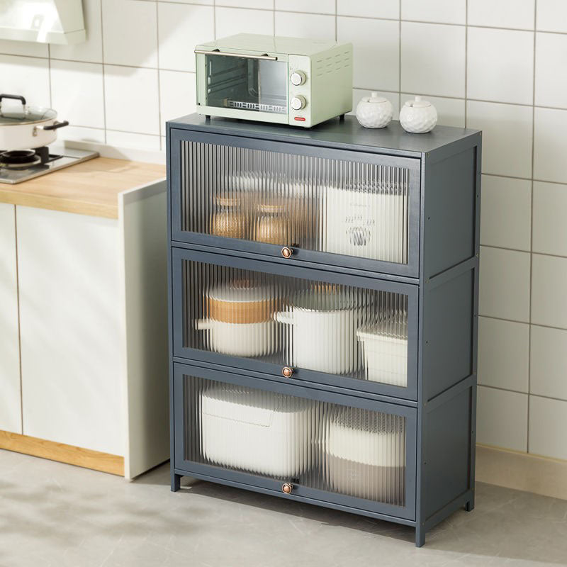 Sideboard in legno ingegnerizzato per porte della scheda laterale grigia per sala da pranzo