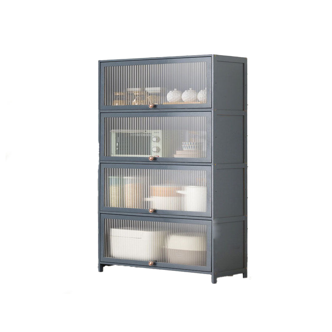 Sideboard in legno ingegnerizzato per porte della scheda laterale grigia per sala da pranzo