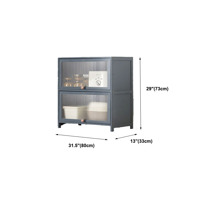 Sideboard in legno ingegnerizzato per porte della scheda laterale grigia per sala da pranzo