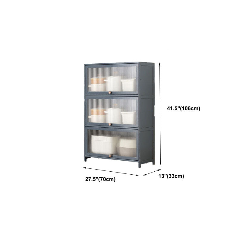 Sideboard in legno ingegnerizzato per porte della scheda laterale grigia per sala da pranzo