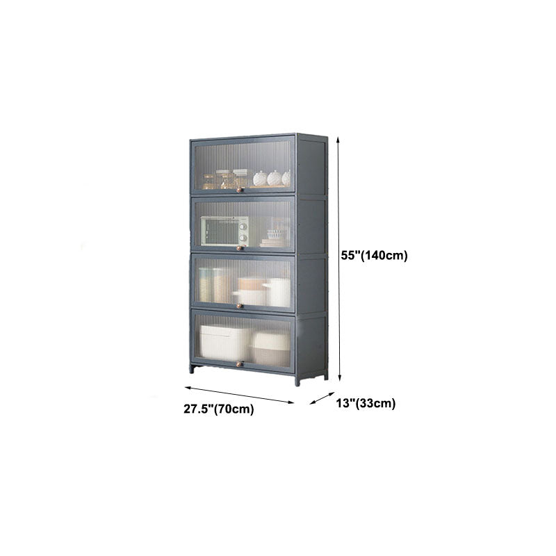 Sideboard in legno ingegnerizzato per porte della scheda laterale grigia per sala da pranzo