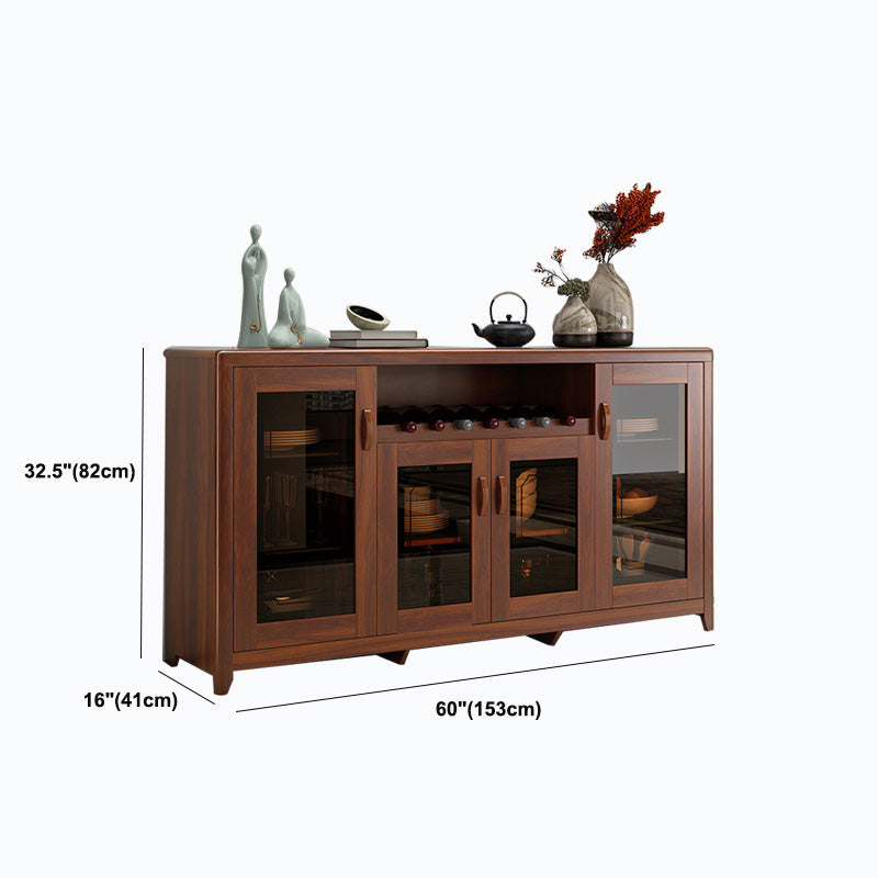 Contemporary Side Board Brown Engineered Wood Sideboard for Dining Room Clearhalo 'buffet_sideboard' 'Buffets & Sideboards' 'furn' 'furn_buffet_sideboard' 'Furniture' 'Kitchen & Dining Furniture' 5544814