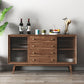 Porta della scheda laterale contemporanea e cassetto Sideboard in legno massiccio per sala da pranzo