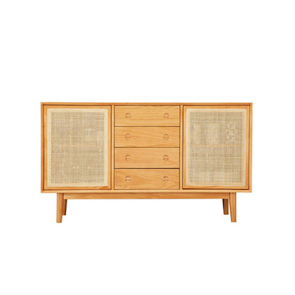 Porta della scheda laterale contemporanea e cassetto Sideboard in legno massiccio per sala da pranzo