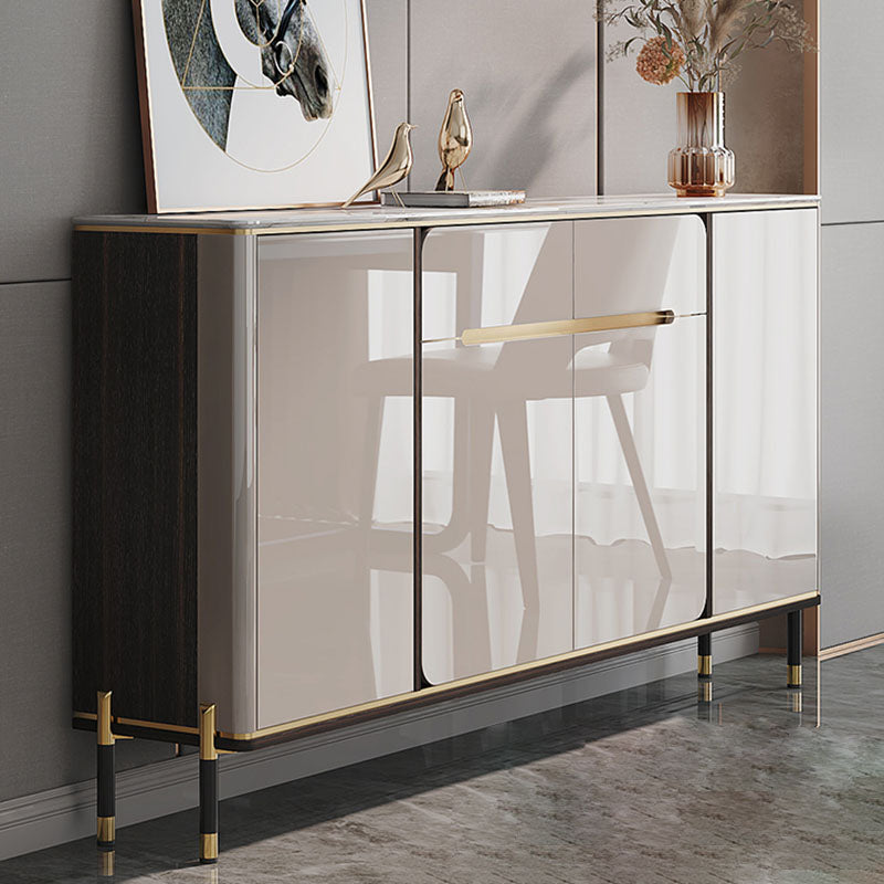 Sideboard Sideboard Sideboard in pietra glam Sideboard con porte per sala da pranzo