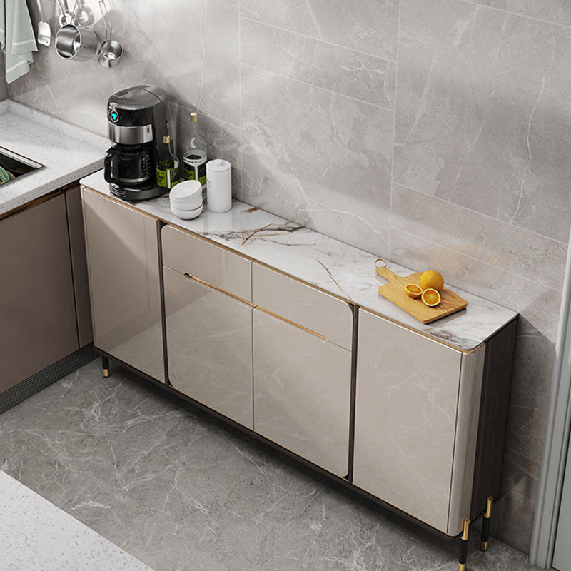 Sideboard Sideboard Sideboard in pietra glam Sideboard con porte per sala da pranzo
