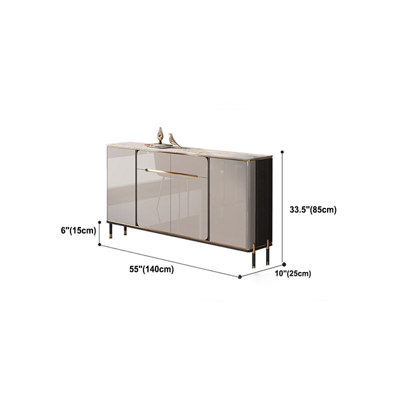 Sideboard Sideboard Sideboard in pietra glam Sideboard con porte per sala da pranzo