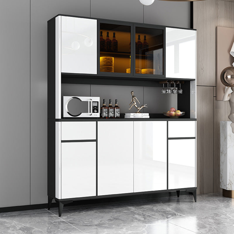 Contemporary Side Board Engineered Wood Sideboard for Kitchen Clearhalo 'buffet_sideboard' 'Buffets & Sideboards' 'furn' 'furn_buffet_sideboard' 'Furniture' 'Kitchen & Dining Furniture' 5544864