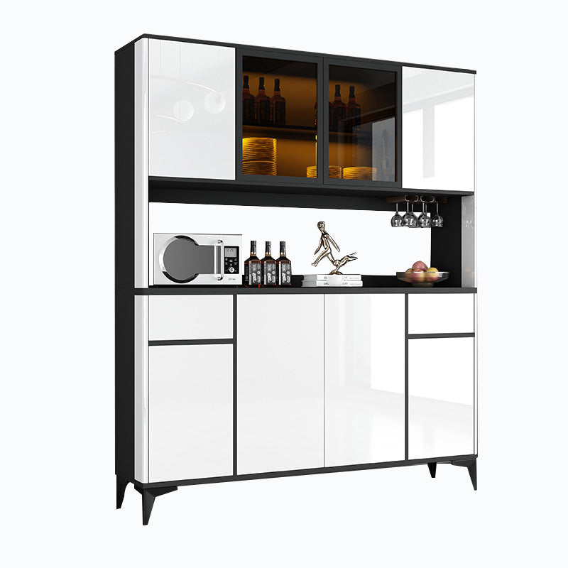 Contemporary Side Board Engineered Wood Sideboard for Kitchen Clearhalo 'buffet_sideboard' 'Buffets & Sideboards' 'furn' 'furn_buffet_sideboard' 'Furniture' 'Kitchen & Dining Furniture' 5544873