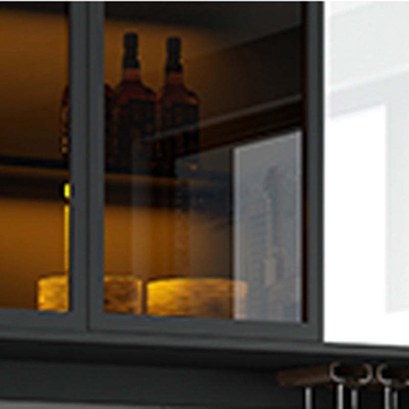 Contemporary Side Board Engineered Wood Sideboard for Kitchen Clearhalo 'buffet_sideboard' 'Buffets & Sideboards' 'furn' 'furn_buffet_sideboard' 'Furniture' 'Kitchen & Dining Furniture' 5544875