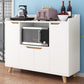 Contemporary Sideboard Wood Open Storage Dining Room Cabinets
