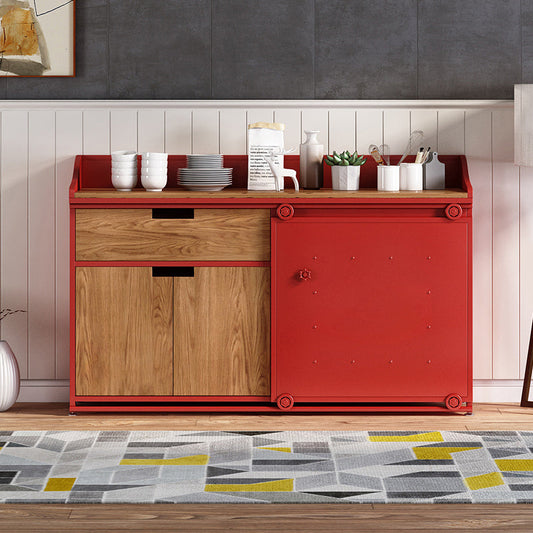 Sideboard in stile glam 1 Sideboard del cassetto con porta scorrevole per soggiorno