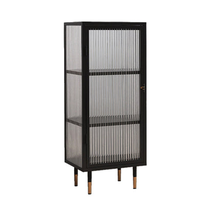 Moderno soggiorno tavolo tavolo in metallo porte in vetro cassetta