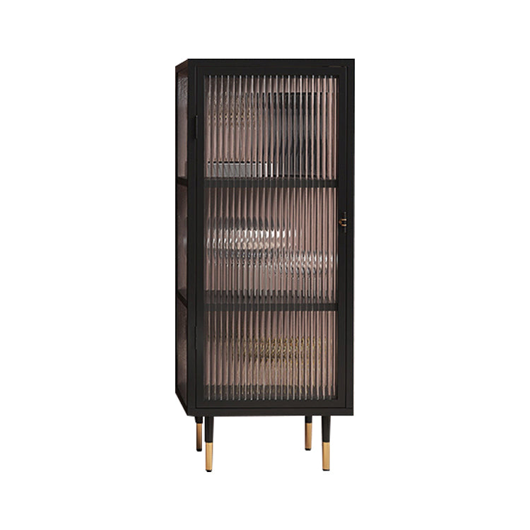 Moderno soggiorno tavolo tavolo in metallo porte in vetro cassetta