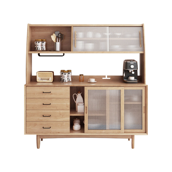 Porte di vetro e cassetto armadio Seltedeboard in legno in stile semplice per cucina