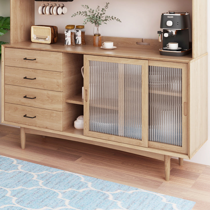 Porte di vetro e cassetto armadio Seltedeboard in legno in stile semplice per cucina