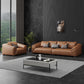 Contemporary Cushions Sloped Arm for Living Room Stationary Sofa