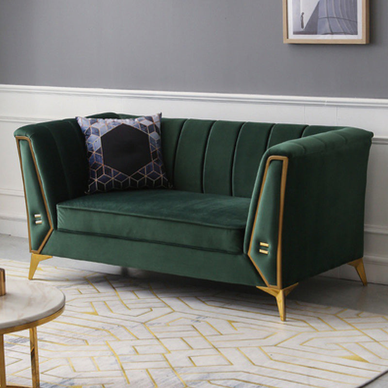 Sofá de almohada cosida contemporánea con brazo de esmoquin para apartamento