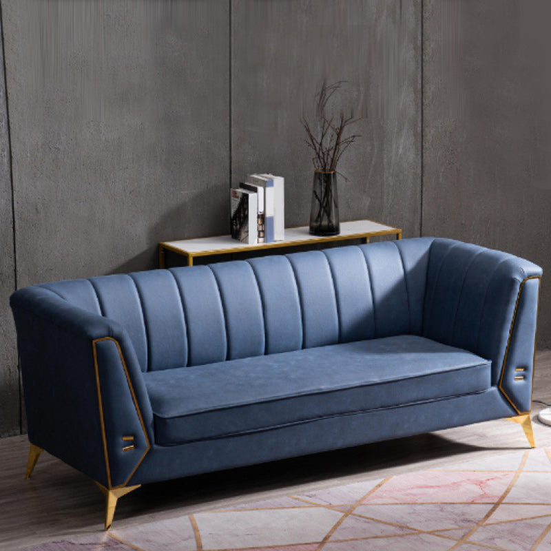 Sofá de almohada cosida contemporánea con brazo de esmoquin para apartamento