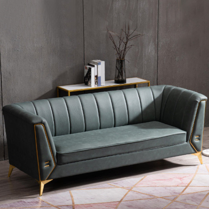 Sofá de almohada cosida contemporánea con brazo de esmoquin para apartamento