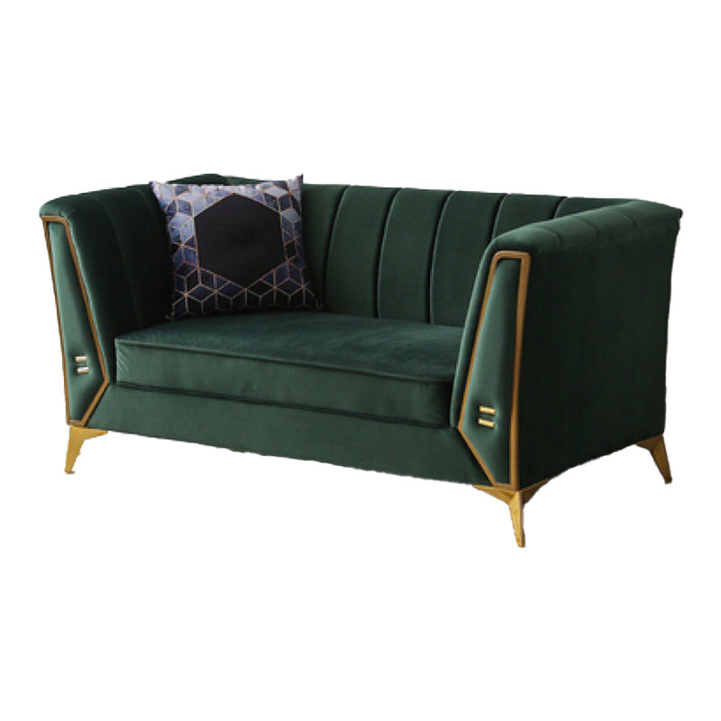 Sofá de almohada cosida contemporánea con brazo de esmoquin para apartamento