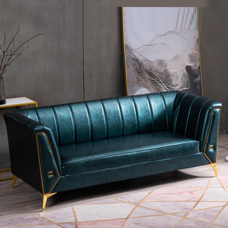 Sofá de almohada cosida contemporánea con brazo de esmoquin para apartamento