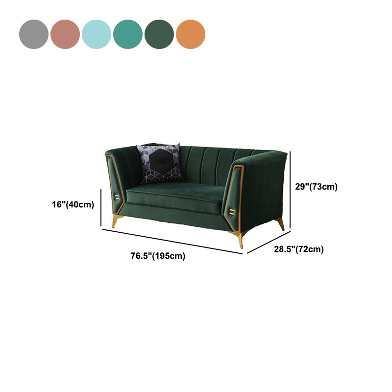 Sofá de almohada cosida contemporánea con brazo de esmoquin para apartamento