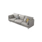 Glam Cushions Standard Pillow Top Arm 3-seater Faux Leather Sofa Clearhalo 'furn' 'furn_sofas' 'Furniture' 'Living Room Furniture' 'Sofa' 'sofas' 5545627
