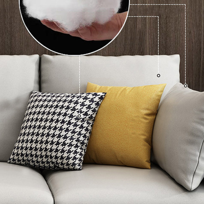 Glam Cushions Standard Pillow Top Arm 3-seater Faux Leather Sofa Clearhalo 'furn' 'furn_sofas' 'Furniture' 'Living Room Furniture' 'Sofa' 'sofas' 5545628