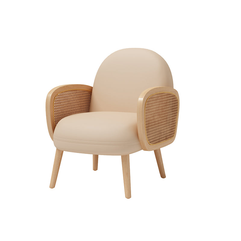 Sofá de cuero falso 29.52 "D x 30.31" H Sofá del brazo empotrado para sala de estar