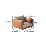 Glam Cushions Standard Pillow Top Arm Living Room Stain Resistant Sofa