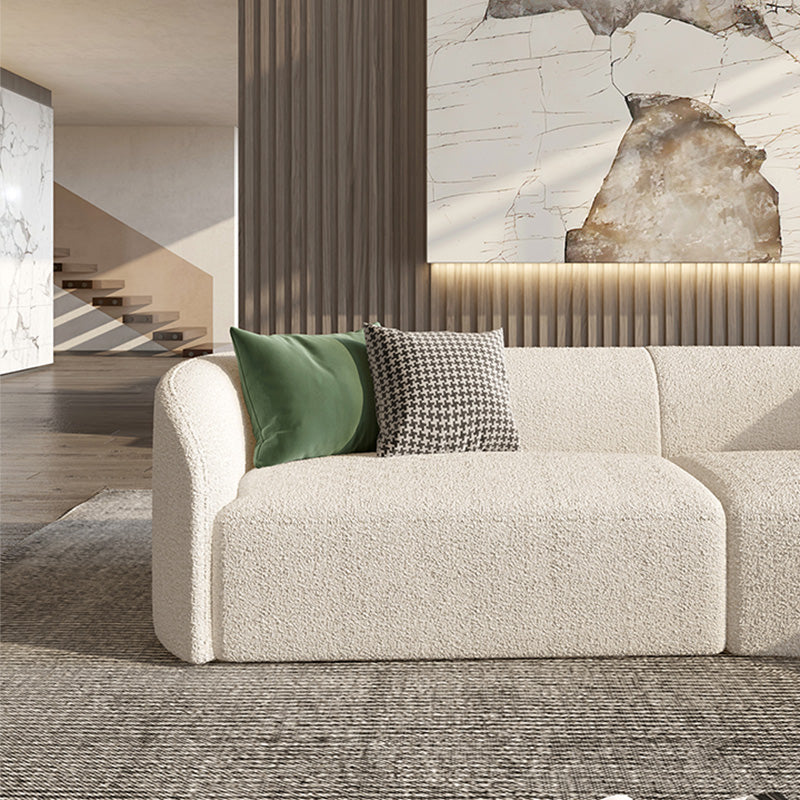 Wool Modern Sofa/Sectional Right Hand Facing for Apartment, Living Room Clearhalo 'furn' 'furn_sectionals' 'Furniture' 'Living Room Furniture' 'Sectionals' 5545804