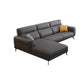 Modern Tufted Tight Back Genuine Leather Sectionals, 36" Sectional Sofa in Kingston Gray 100"L x 68"W x 36"H Left Foam Clearhalo 'furn' 'furn_sectionals' 'Furniture' 'Living Room Furniture' 'Sectionals' 5545826