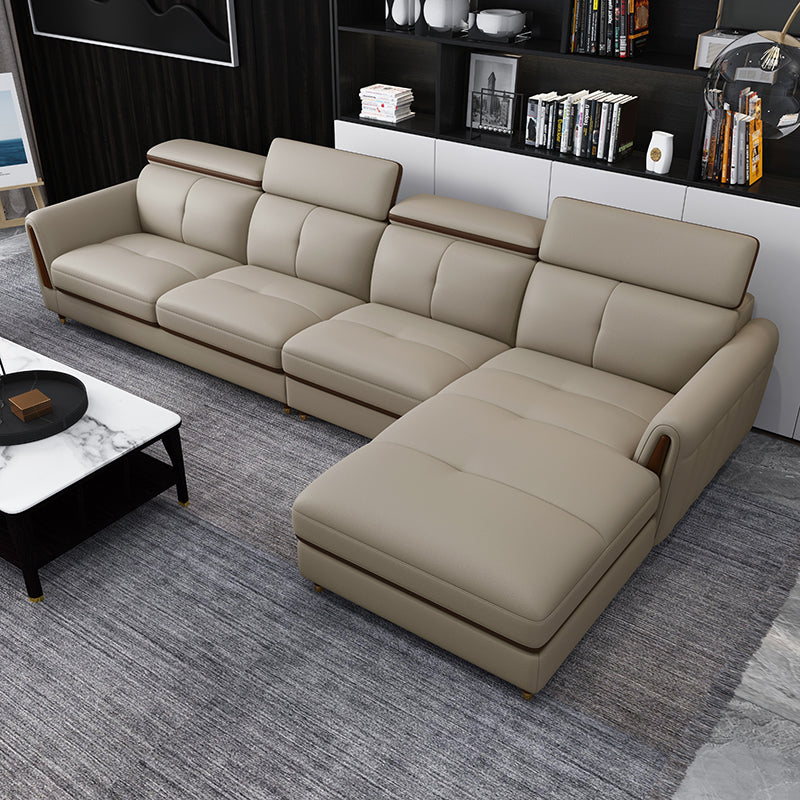 Sofá de cuero de cuero de cuero de cuero de manchas escandinavo resistente a las manchas