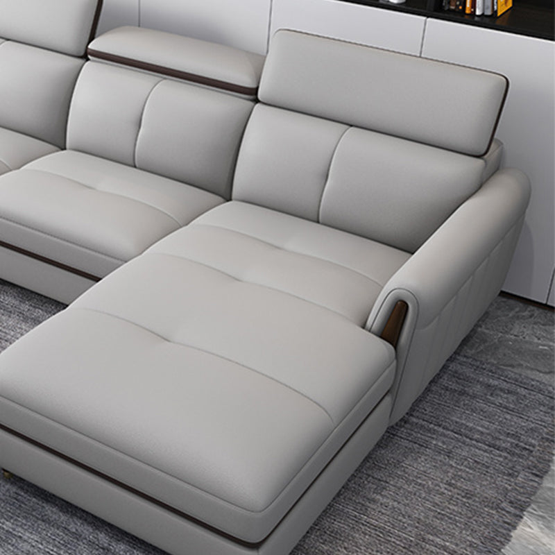 Sofá de cuero de cuero de cuero de cuero de manchas escandinavo resistente a las manchas