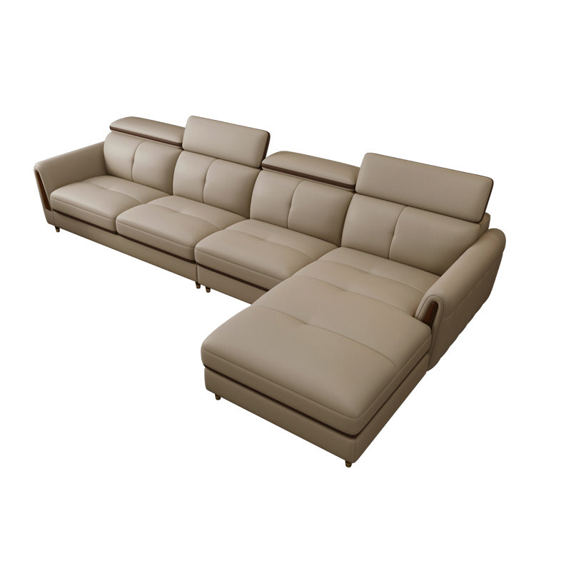 Sofá de cuero de cuero de cuero de cuero de manchas escandinavo resistente a las manchas