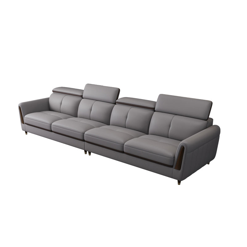 Sofá de cuero de cuero de cuero de cuero de manchas escandinavo resistente a las manchas