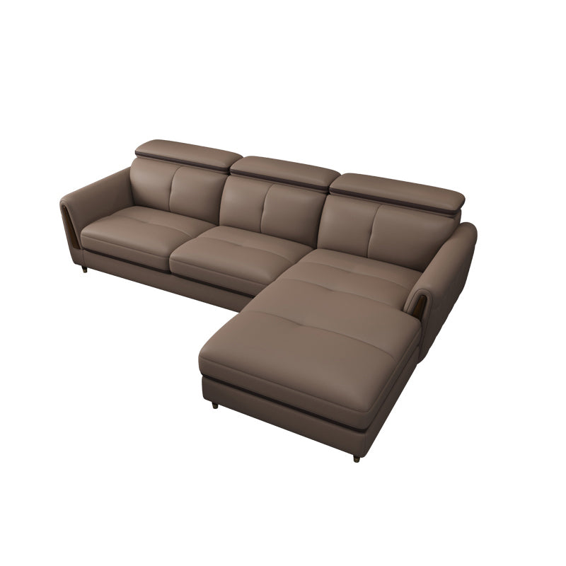 Sofá de cuero de cuero de cuero de cuero de manchas escandinavo resistente a las manchas