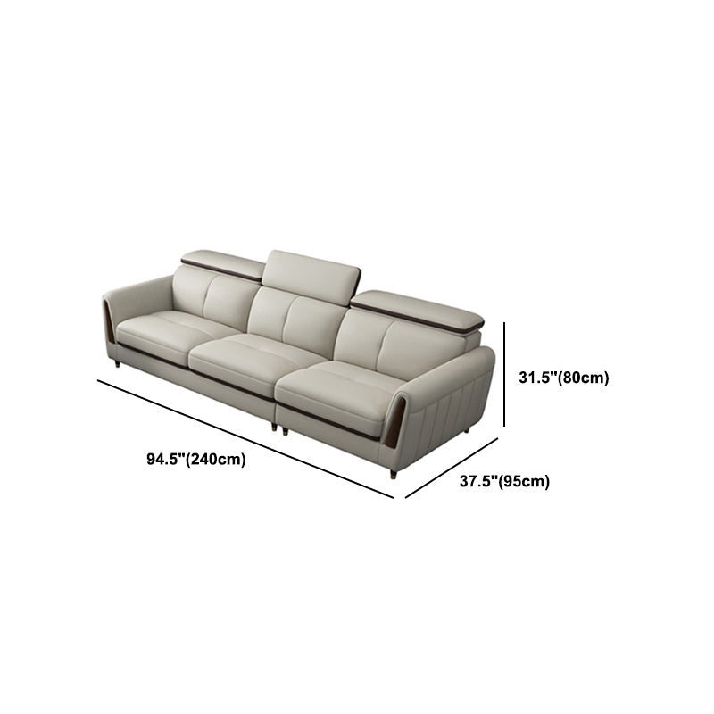 Sofá de cuero de cuero de cuero de cuero de manchas escandinavo resistente a las manchas