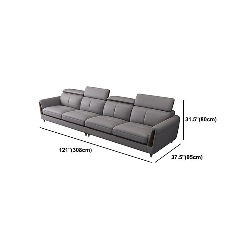 Sofá de cuero de cuero de cuero de cuero de manchas escandinavo resistente a las manchas